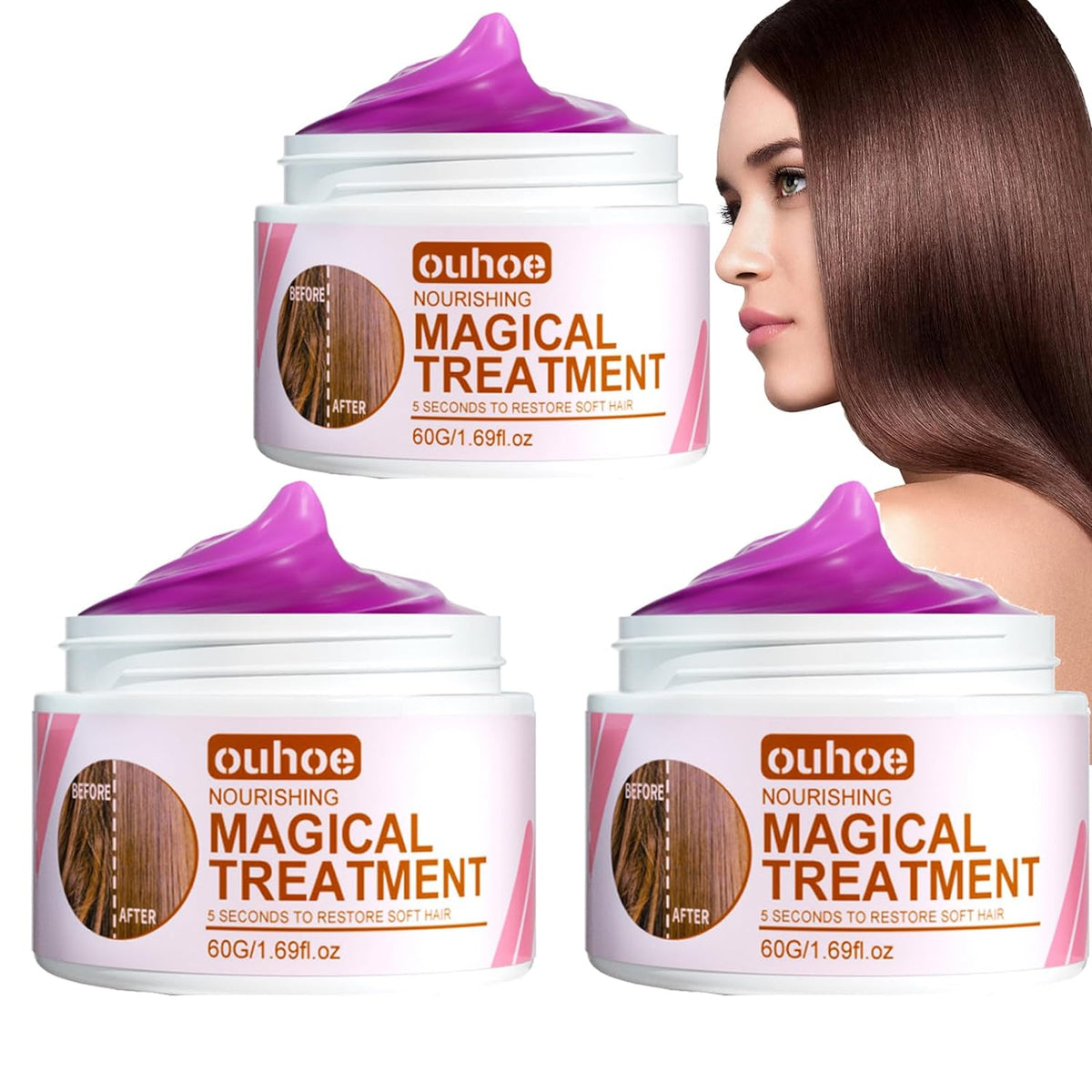 Keratin Repair Hair Mask (Pack of 2)